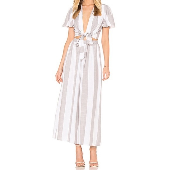 Show Me Your Mumu Arie Top Grey Bengal Stripe - Picture 3 of 4